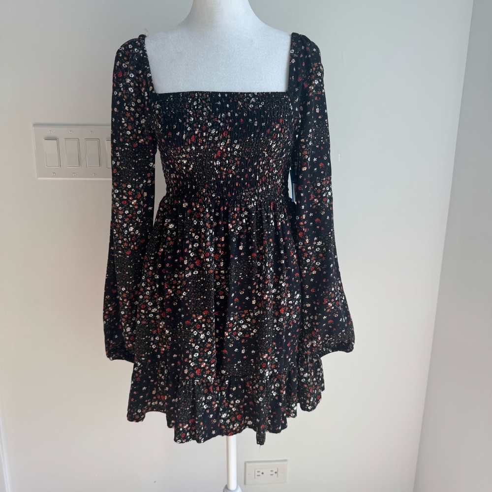Arizona Jean & Co Mini Floral Print Dress Women's‎ XS NEW Boho Festival Cowgirl